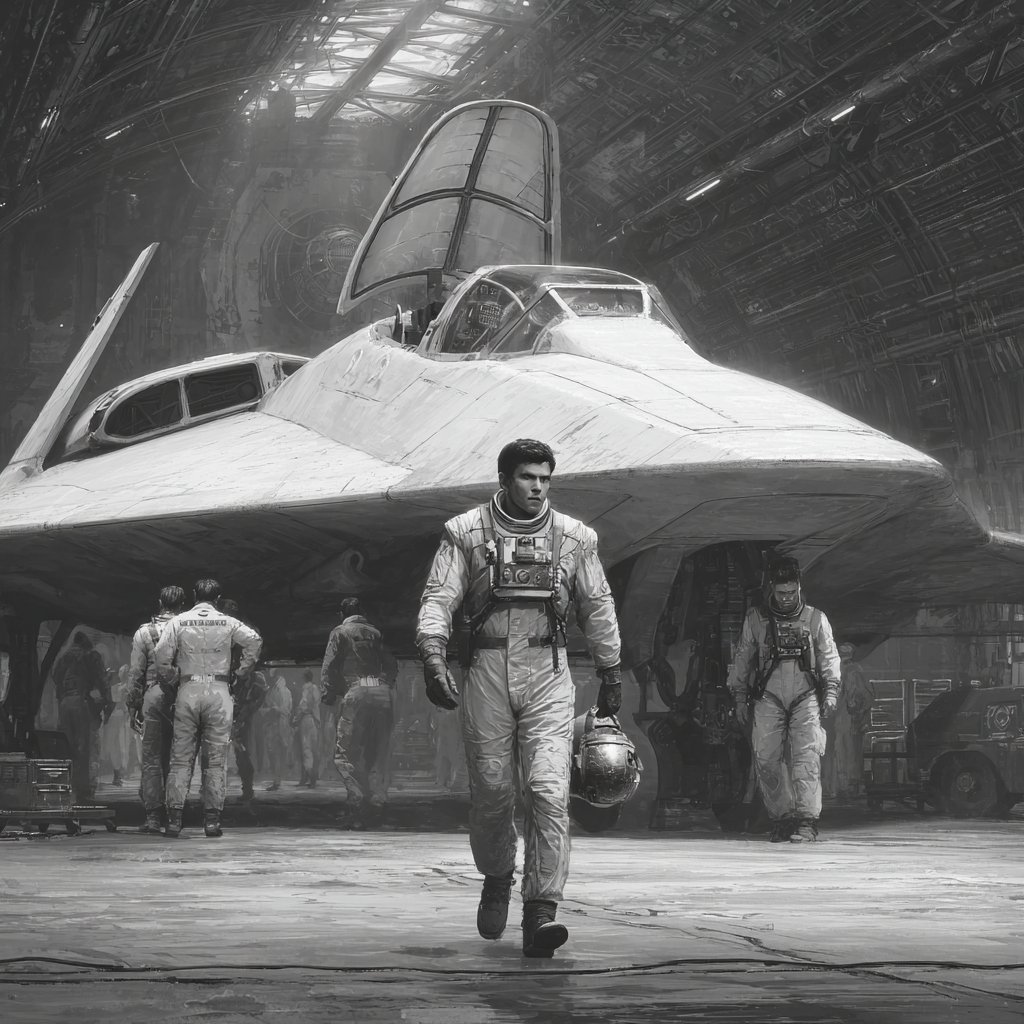 JohnSmith_EiS's tweet image. Returning from a successful flight.
#scifi #starfighter #spaceship #AIart #AIイラスト