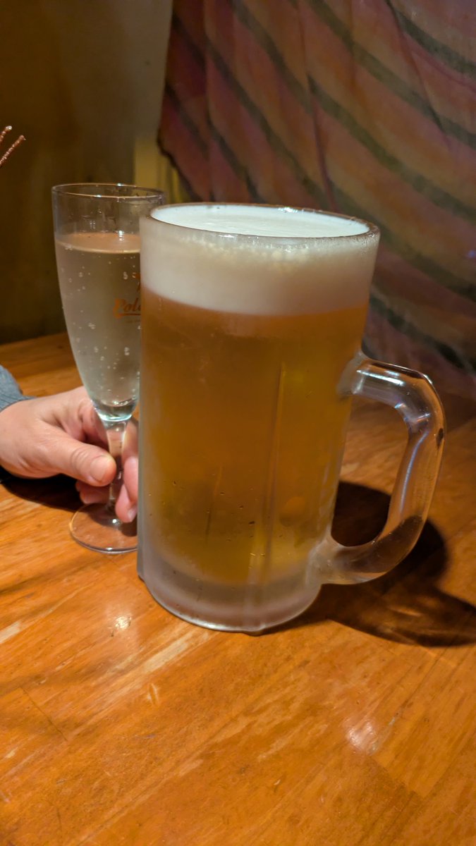 メガ生ビール!!!