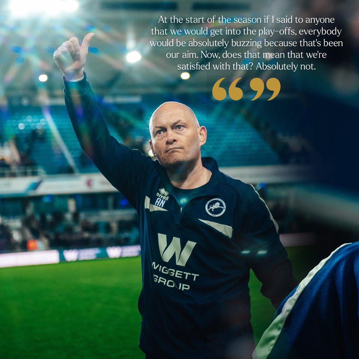 MillwallFC's tweet photo. Pre-match words from the gaffer 💙

See you in the morning, Lions fans!