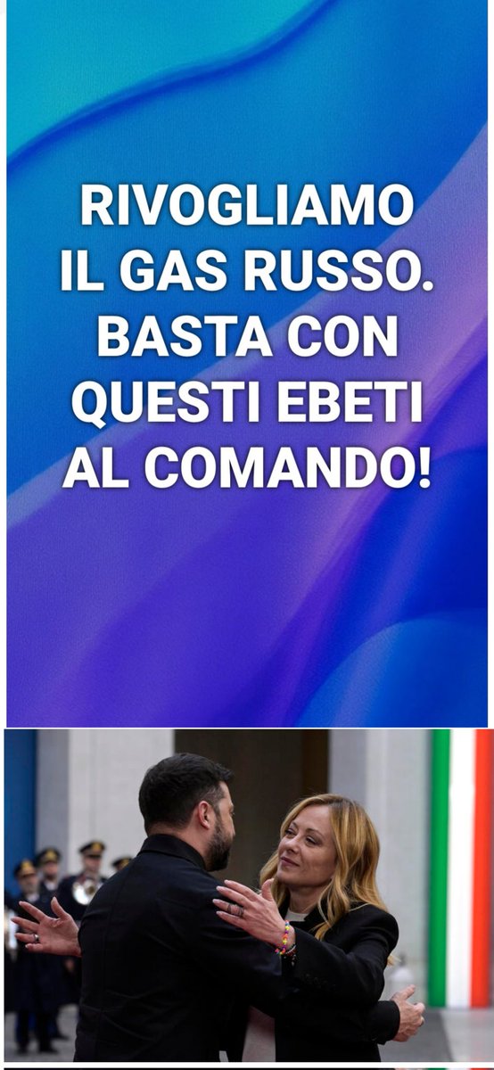 a70199617's tweet photo. #QUESTO È UN'ABBRACCIO MORTALE PER L'ECONOMIA ITALIANA
IL POPOLO RUSSO NON È MIO NEMICO
MA QUESTI DUE SI. https://t.co/OlW8djHrys