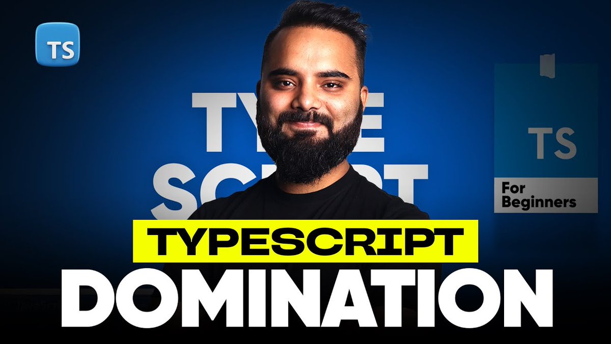 dilsecode's tweet photo. Finished TypeScript - but actually trained, not just watched.

Practice > tutorials.
Build, break, fix, repeat.
That’s how you get real skills.

Learnt with AI.

Thanks :- @sheryians_  @SheryCommunity @harshbhaiyaa @sarthacksharma https://t.co/Cy9mCWezXG