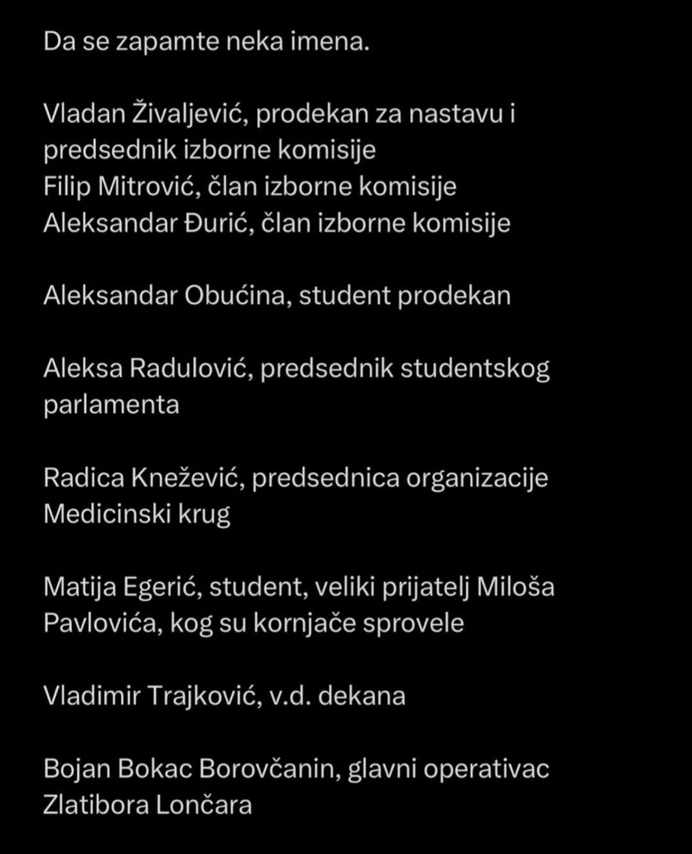 Ovo je ološ odgovoran za krađu izbora i nasilje nad studentima medicine noćas.