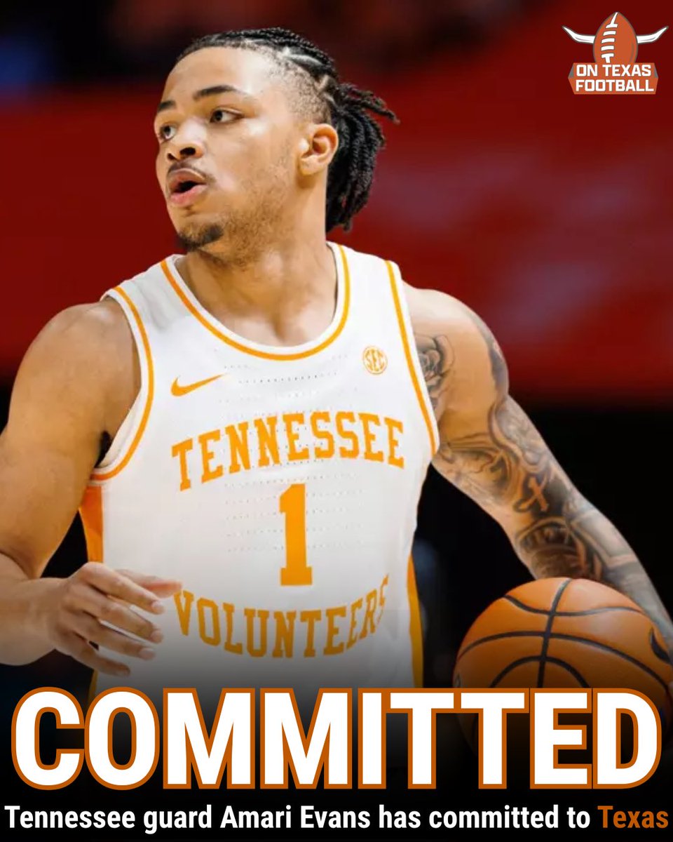 ontexasfootball's tweet image. 🔥🔥🔥 #Texas gets a commitment from Tennessee guard Amari Evans. 

Follow the On Texas Basketball IG page for more #Longhorns basketball coverage

instagram.com/ontexasbasketb…