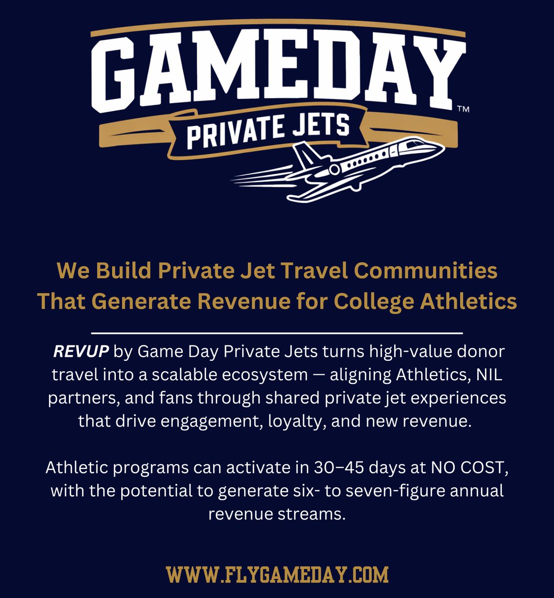 flygamedayjets's tweet image. Revenue Generation x Private Aviation #collegeathletics #revshare #Privatejets