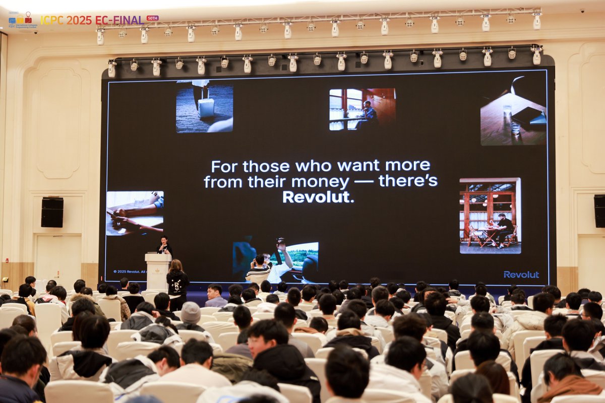 ICPCNews's tweet photo. It’s great to have Revolut as part of the ICPC community!🎊

#ICPC #Revolut #AsiaEast #TechTalent #Coding #Community https://t.co/n5WN25La6m