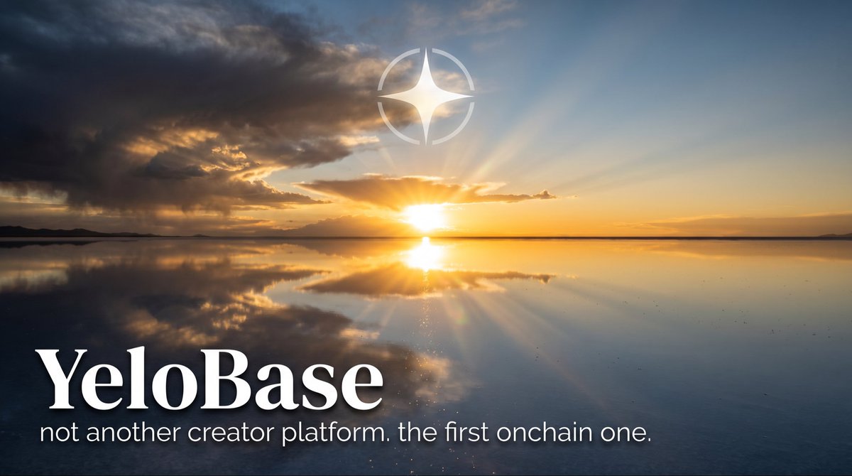 YeloBase's tweet photo. Linktree takes 30%. agencies take 20%. banks take 3-5 days.

YeloBase takes nothing.

AI negotiates. x402 settles USDC. Base L2 confirms in 2s.

o3 · AgentKit · XMTP · x402 · Lit · IPFS

$YELO @base https://t.co/as7ct8TxAX