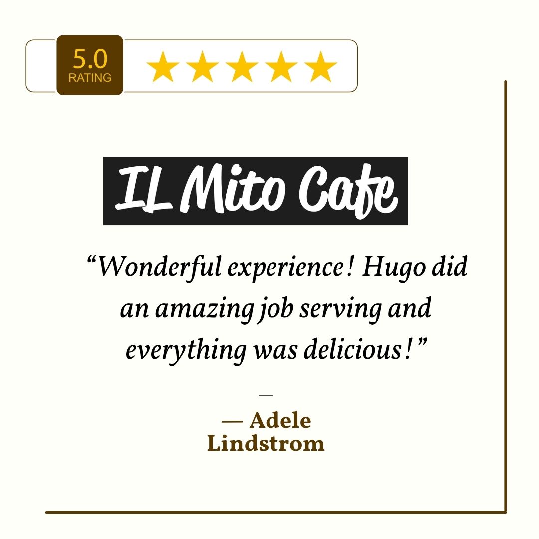 ChefFeker's tweet image. ⭐️⭐️⭐️⭐️⭐️ “Hugo was amazing… everything delicious.” — Adele Lindstrom
We’ll pass it along.
Reserve: exploretock.com/il-mito-cafe-d…
#Service