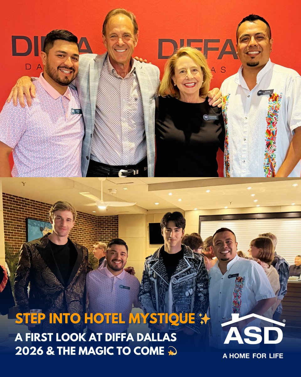 ASD – A Home for Life stepped into Hotel Mystique at the <a href="/DIFFADallas/">DIFFA Dallas</a> Preview Party ✨ Sneak peeks, bold designs &amp; community all in one space. The countdown is on for DIFFA Dallas: Hotel Mystique 💙 #DIFFA #DallasEvents
