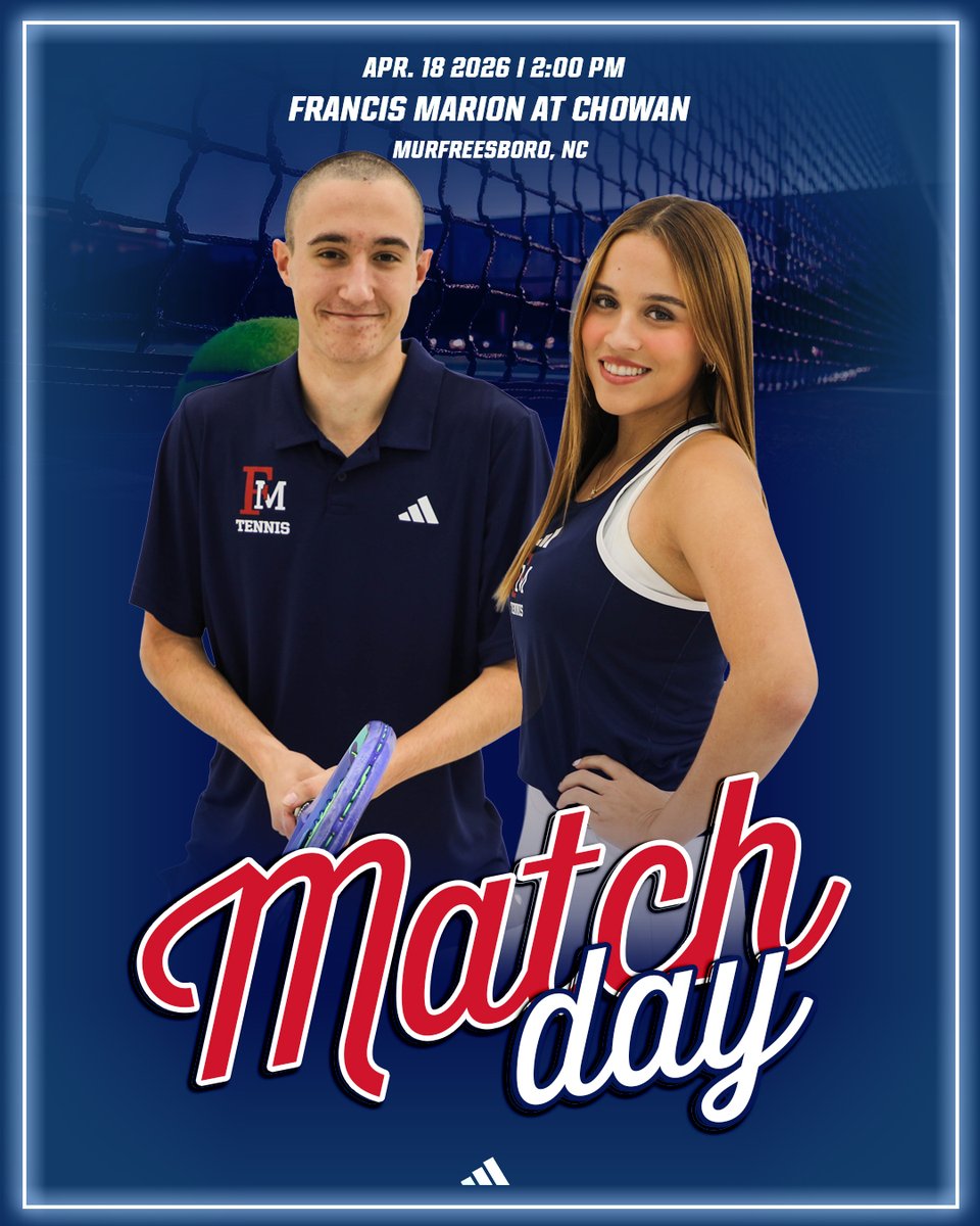 FMUSports's tweet image. 𝓡𝓮𝓰𝓾𝓵𝓪𝓻 𝓢𝓮𝓪𝓼𝓸𝓷 𝓕𝓲𝓷𝓪𝓵𝓮 🎾

FMU Tennis competes in a divisonal match on Saturday afternoon to close the regular season. Tournament seeding for the league championship will be determine this evening.

🆚Chowan
📍Murfreesboro, NC
⏰2:00 PM

#SwampEm #GoPatsGo
