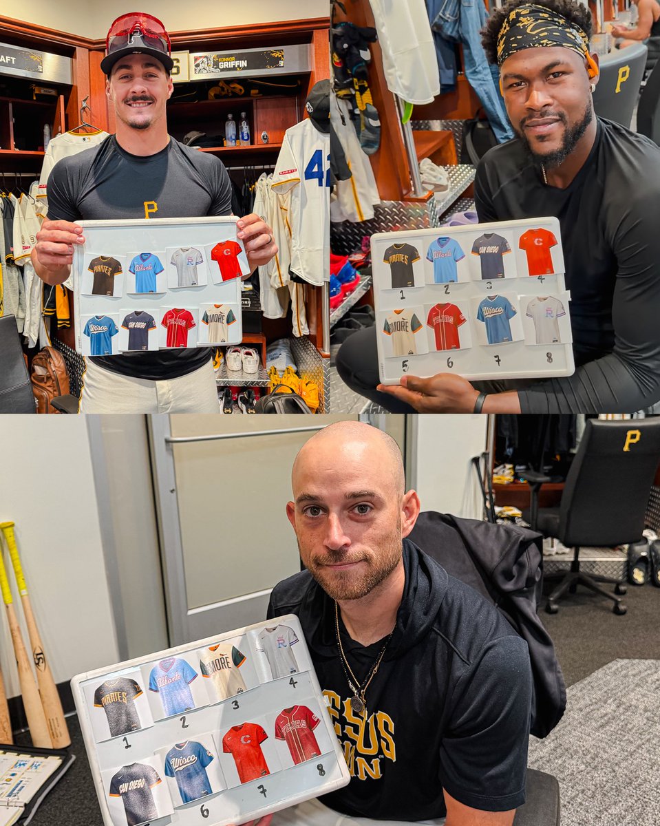 Pirates's tweet image. Some of the players’ City Connect rankings are out…and we’ve got a clear front runner. 🏴‍☠️