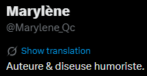 simburn's tweet photo. @Marylene_Qc @partiquebecois @PaulPlamondon Votre publication correspond bien à votre bio 🤣 https://t.co/kqLFdxNcui