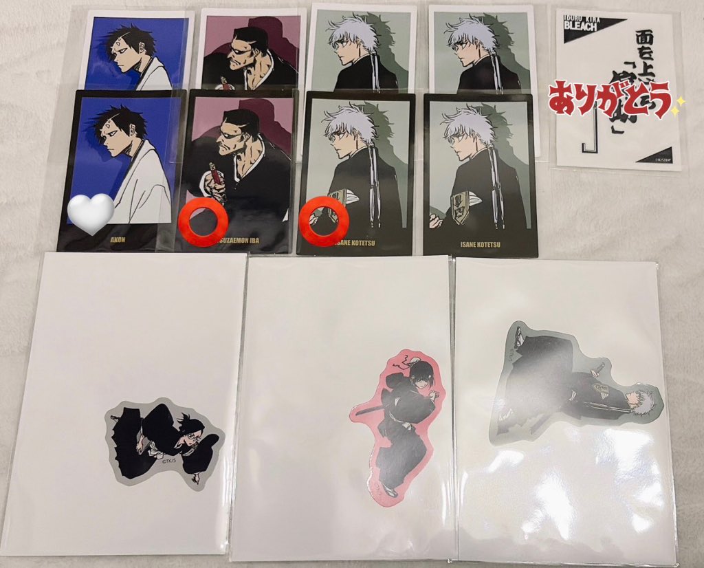 【交換・譲渡】BLEACH WORLD バンダイナムコ 缶バッジ インスタントフォト風シート THE LOCUS OF BRAVEⅡ ver

譲 →画像のもの

求 →同種・マット缶バッジ 弓親、定価＋送料

🤍は〇をあわせてお迎えください。
他は単体可能です。
ガラポンステッカーは各200円でのお譲りです。