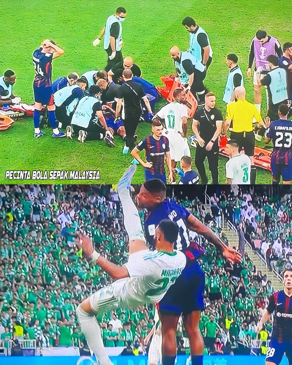 Get Well Soon Jairo😭 Sedih tengok dia tak sedarkan diri tadi lepas kepala kena sepak. JDT kini mendahului Al Ahli 0-1 dan berkelebihan dengan seorang pemain.