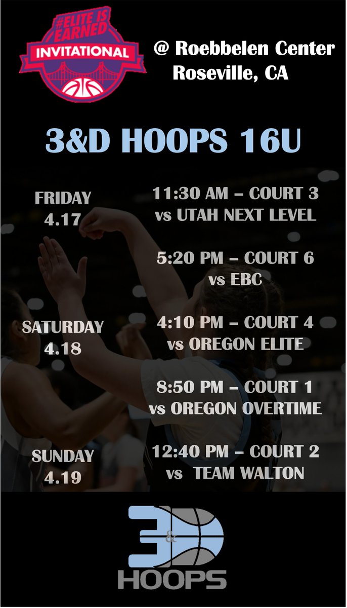 3andDhoops's tweet photo. 3&amp;D Hoops kicking off our 2026 season in Roseville, CA this weekend at the @ELITEisEARNED  and @SelectEventsBB  Spring Invitational https://t.co/PLhv5C1WdU