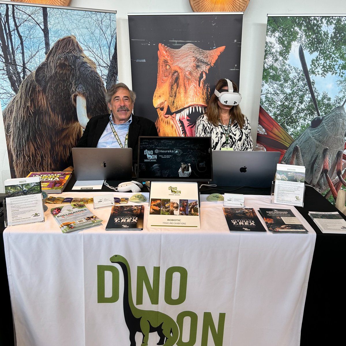 DinoDonInc's tweet image. Our team had a great time at the @EAZAFund Directors Days Conference! Lots of great conversations and "Dino" Don loved showing off our Ultimate T. rex VR on our headset - what a Jurassic experience!

#dinodoninc #exhibitions #dinosaurs