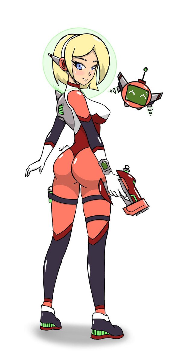Skully_SFM's tweet photo. @Iriomot_aoneko Could I perhaps interest you in a Silver-Age Comics style totally-not-a-ripoff-of-Samus space adventurer character I made ages ago and never did anything with?

Her name is Stella Nova. Fairly bland compared to most other submissions here, but hey! https://t.co/WB83KvBt55
