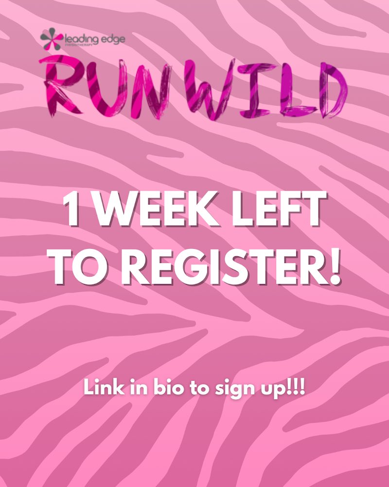 RunWildRace's tweet photo. This is your final week to register for Runwild! Spring into the season with style in this community focused event! There is something for the whole family and you won’t want to miss the race village activities at the finish. Visit https://t.co/ICsQUARhRh to register! https://t.co/rNJNRuK8ux
