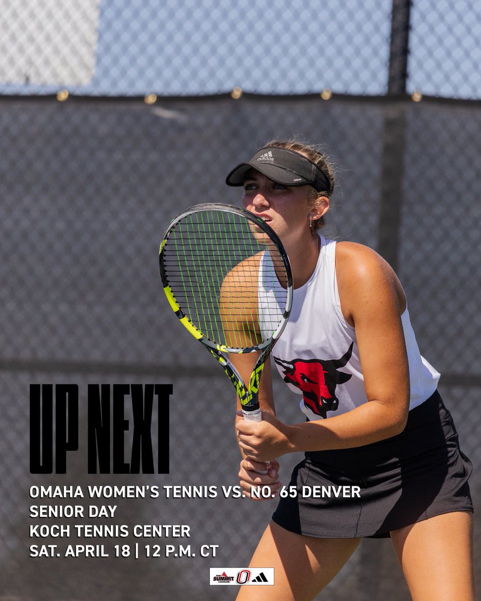 OmahaWTEN's tweet photo. 🚨Schedule Update!🚨

Tomorrow’s match will be played at noon at Koch Tennis Center with Senior Day festivities taking place after the match! Come on out a root on the Mavs as they fight for their first-ever regular-season title!

#ForThe402 https://t.co/I4JP0cpy0W