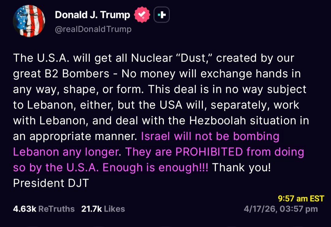 New Trump.

This is an order. Clear and direct.

😎