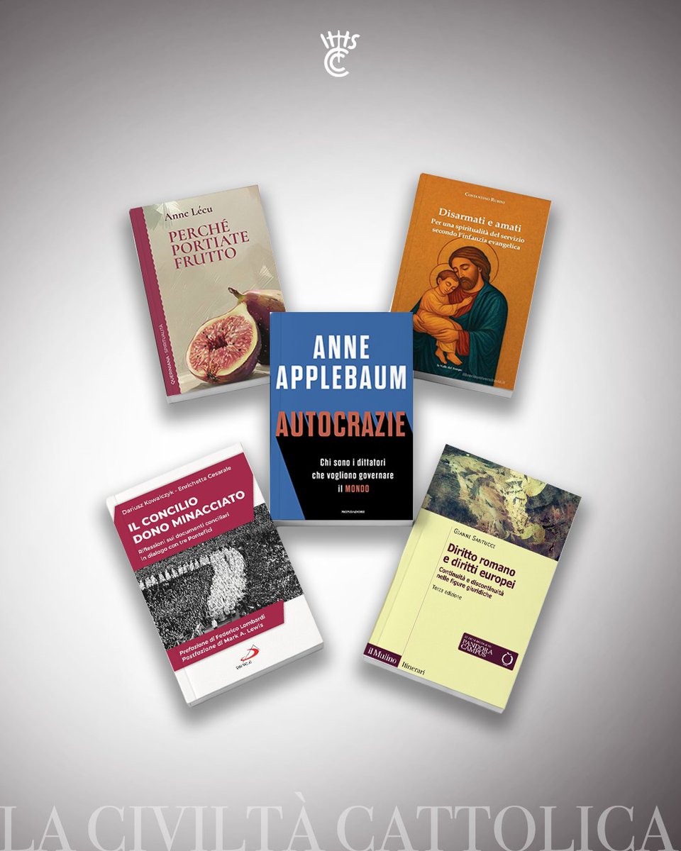 civcatt's tweet image. 📚 Nel quaderno di 𝐚𝐩𝐫𝐢𝐥𝐞 parliamo di #libri che si occupano di autocrazie, di Diritto romano e diritti europei, di Concilio Vaticano II e tanto altro. 

Le nostre recensioni: laciviltacattolica.it/recensione/