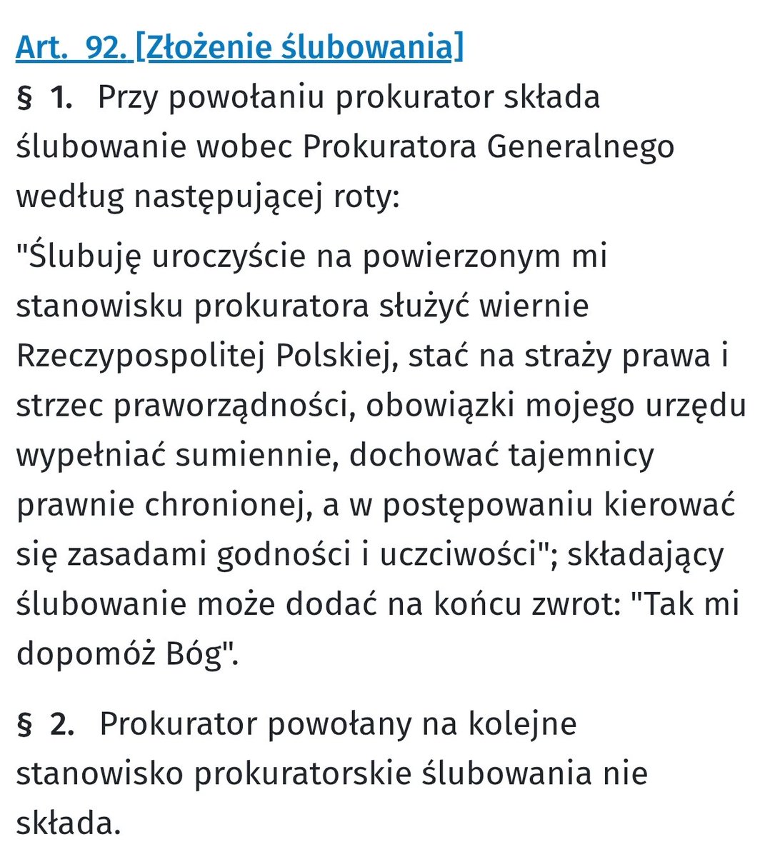 Nowopowołani prokuratorzy złożyli ślubowanie WOBEC Prokuratora Generalnego. Nie do wiary, ale <a href="/w_zurek/">Waldemar Żurek</a> był na sali. Co więcej, nie było notariusza. Dziwne😉