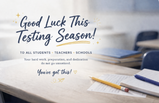 NisewongerAV's tweet photo. Testing season is here! ✏️📚

We want to wish all students, teachers, and schools the very best as you head into this important time of year. 

Your hard work, preparation, and dedication do not go unnoticed.

#TestingSeason #Education #StudentSuccess #ThankATeacher https://t.co/00wD1TrHyL