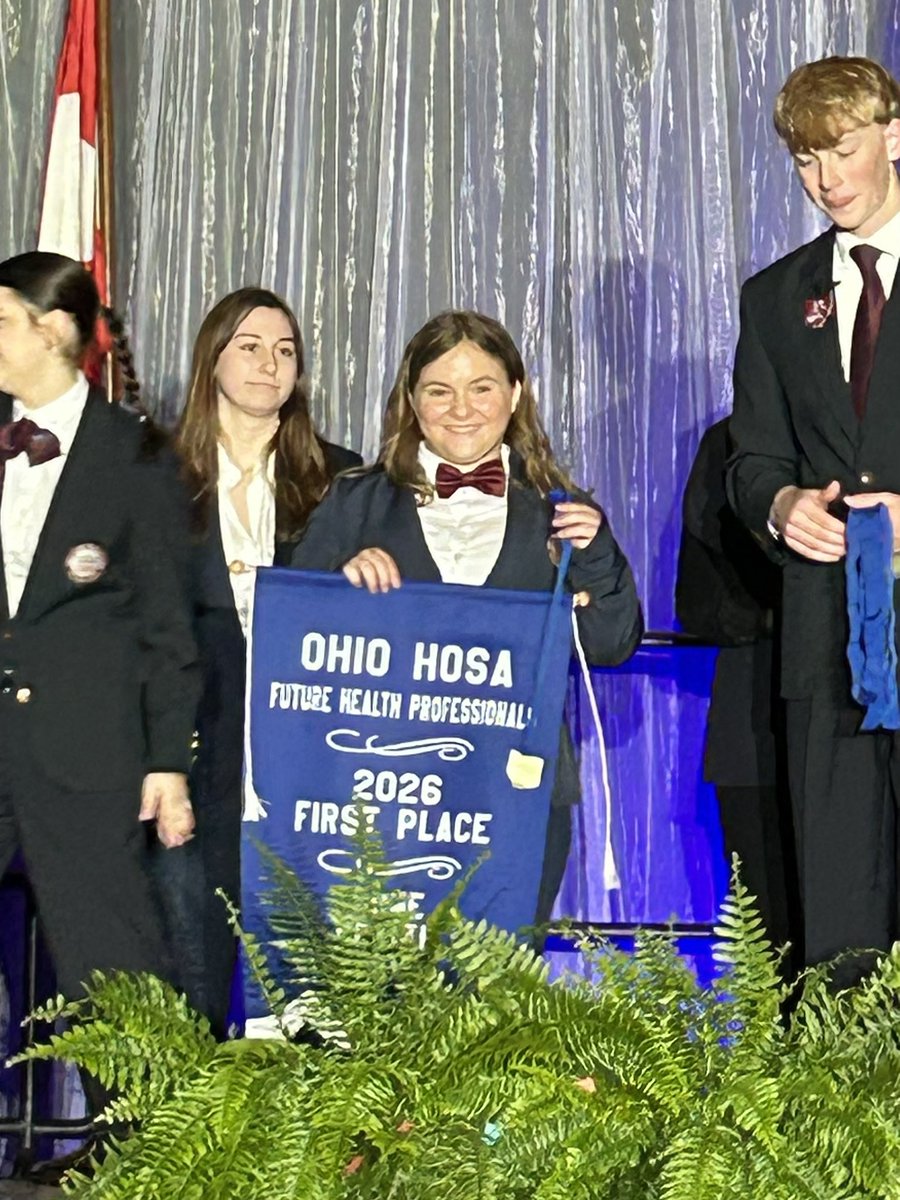 Congrats to Sr. Heath Tech student Katie Cumberledge on winning 1st place for the Home Health Aide competition! 🥇🩺