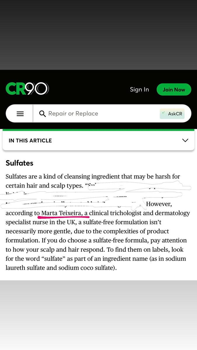 clinihair's tweet photo. Featured in @ConsumerReports ! A reminder I’ll always stand by: sulfates, silicones and parabens are not your enemies. These are well-studied, regulated ingredients, the fearmongering around is not right.

#Trichology #TrichologyUK #Trichologist #TrichologistUK #HairScience https://t.co/Jeb2kXVjnq