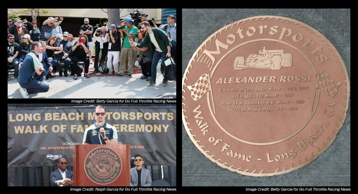 📸 A few images from our team (Ralph and Betty Garcia) at yesterday's <a href="/LongBeachCity/">City of Long Beach</a> Motorsports Walk of Fame ceremony for <a href="/AlexanderRossi/">Alexander Rossi</a> kicking off GFT's coverage of the <a href="/IndyCar/">NTT INDYCAR SERIES</a> <a href="/GPLongBeach/">Acura Grand Prix of Long Beach</a> 🏁
😄Check <a href="/Hinchtown/">James Hinchcliffe</a> and <a href="/bobpockrass/">Bob Pockrass</a> on point to get the shot 📸📱