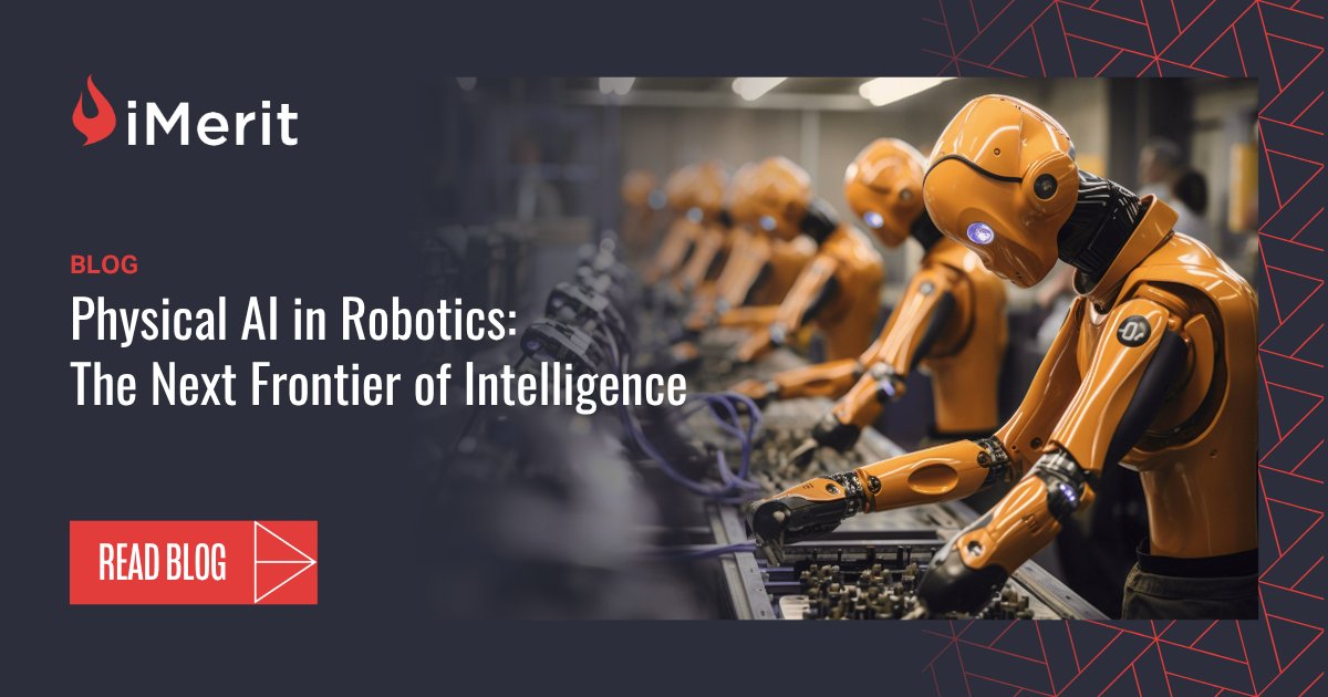 iMeritDigital's tweet image. Physical AI is pushing robotics beyond scripts into systems that perceive, reason &amp;amp; act in real-world environments.
The challenge: ensuring simulation holds up in reality, where safety and context matter.

Read more: imerit.net/resources/blog…

#PhysicalAI #Robotics #ComputerVision