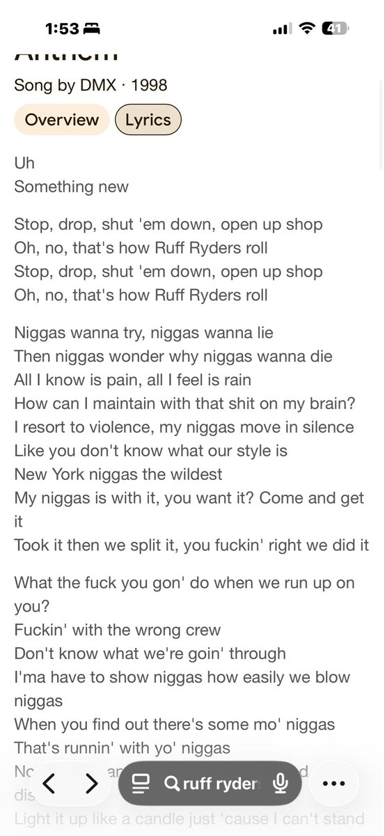 duexfoiscross's tweet image. Why Google suppressing snitches?

Kinda racist replacing snitches with niggas.

#DMX #2pac