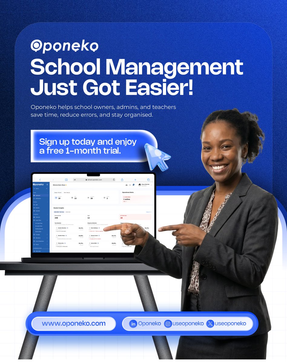 useoponeko's tweet photo. A whole free month of smarter school management 🤯
https://t.co/tjbe5UFxA5 https://t.co/1PZNMOSqfc