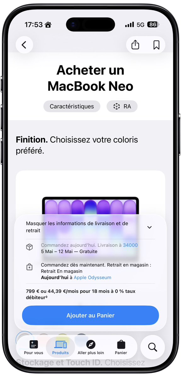 iMathTechs's tweet image. 🔥💻 Victime de son succès !

Le MacBook Neo est déjà SOLD OUT pour avril.
Si tu commandes maintenant, il faudra attendre… mai 😬

Apple visait 5 à 6 millions d’unités, mais la demande explose.

Qui a déjà craqué ? 👀

Réussite. 

#Apple #MacBookNeo #Tech #MacBook