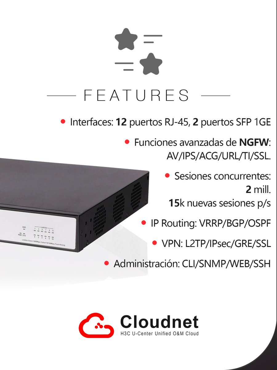 massivetechmx's tweet photo. Firewall Secpath F1000 AI-05
Portafolio Enterprise

Somos arquitectos de soluciones tecnológicas.
#h3c #h3cmassivetech #massivetech #firewall #cortafuegos #firewalls #NGFW
Contáctanos para conocer más:
📞559275 9710
Ext. 301 Ingeniería
Ext. 304 Ventas
✉️info@massive-electronic.mx https://t.co/NL3vEXhYq4
