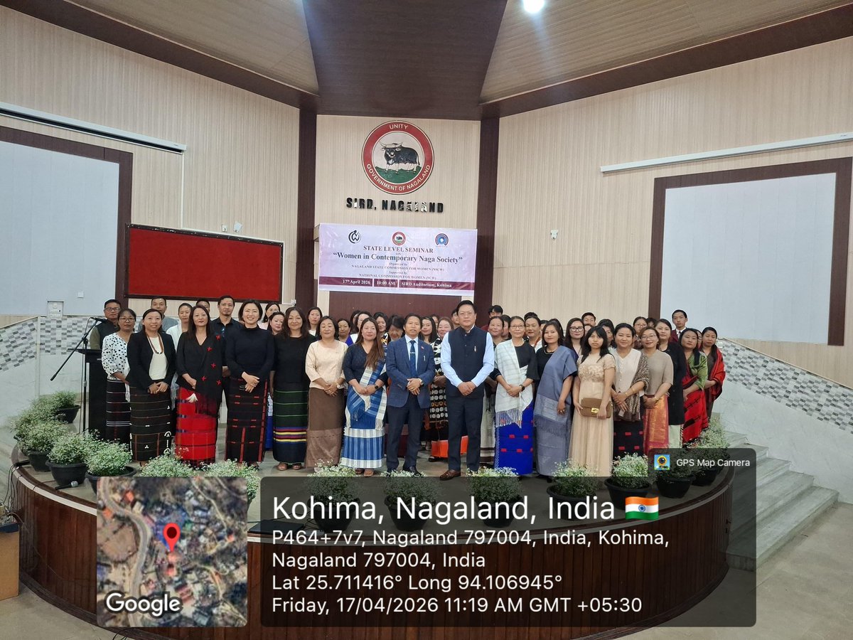 State Level Seminar on "Women in Contemporary Naga Society" was conducted at SIRD Auditorium, Kohima on 17th April 2026 organized by the Nagaland State Commission for Women and supported by National Commission for Women (NCW, New Delhi). Shri. Limawabang Jamir, IAS, Secretary,