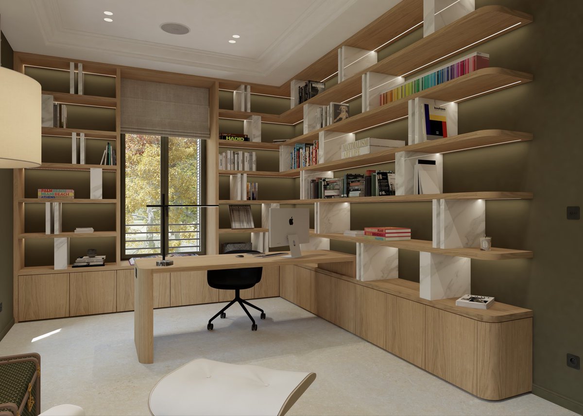 bayrells's tweet image. PARKER RESIDENCE

Spaces designed for everyday living.
Office, home cinema, private vestibule and wine cellar.
A cohesive vision shaped by natural materials and refined lines.

#bayrells #interiorarchitecture #luxuryinteriors #dubaidesign #frenchdesign