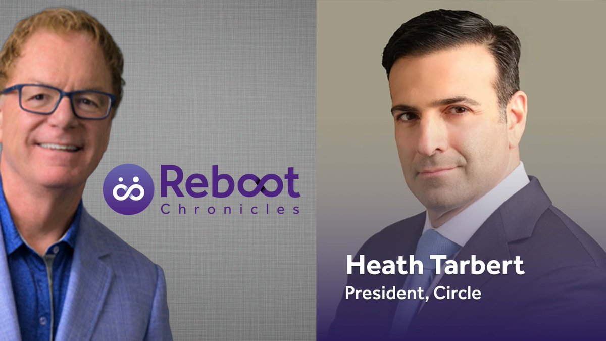 DeanDeBiase's tweet photo. On this episode of The Reboot Chronicles Show, FMR Asst. Secretary of the US Treasury Heath Tarbert, now President of Circle—the world's largest regulated stablecoin—unpacks the rise of coins; what the Genius Act means for banks, businesses, and consumers…and what the innovator's dilemma holds for “Old-School” banks that are slow to respond.

Watch/Listen/Subscribe wherever you get podcasts or here:

Youtube >> https://t.co/sD2l4YFf4B  

Spotify >> https://t.co/XmnztJxFr6  

Apple >> https://t.co/XhndzYZmdM  

Reboot >> https://t.co/ZQTCmRoYWz  

#crypto #cryptocurrency #blockchain #cryptonews #cryptotrading
#bitcoin #stablecoin #rebootchronicles #trading #money #investment #finance #forex #defi #nft #binance #Coinbase #altcoins #Kraken