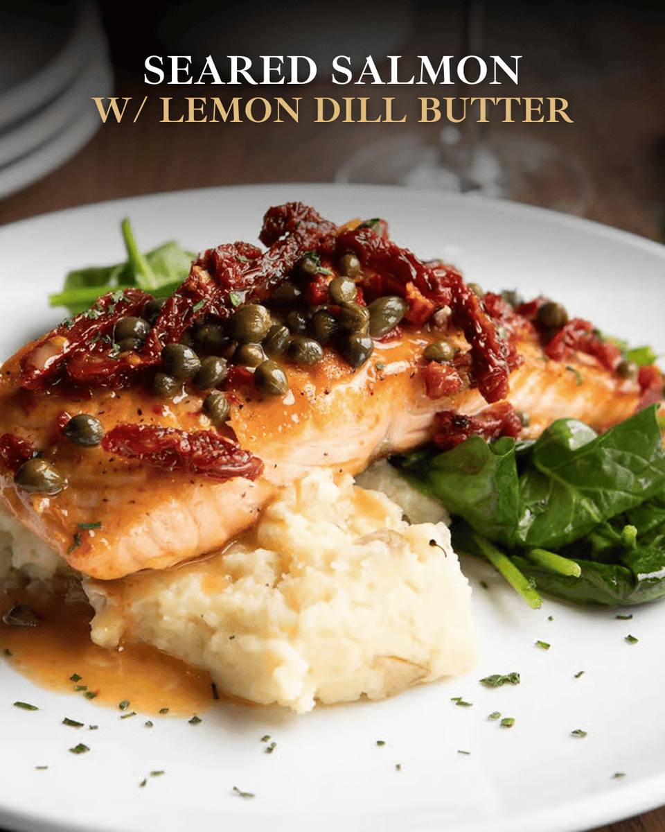 Golden sear. Rich lemon dill butter.

Our pan-seared Atlantic salmon is served over creamy mashed potatoes with spinach and a bright, buttery finish.

This is the kind of dinner you make plans around.
sittingducktavern.com