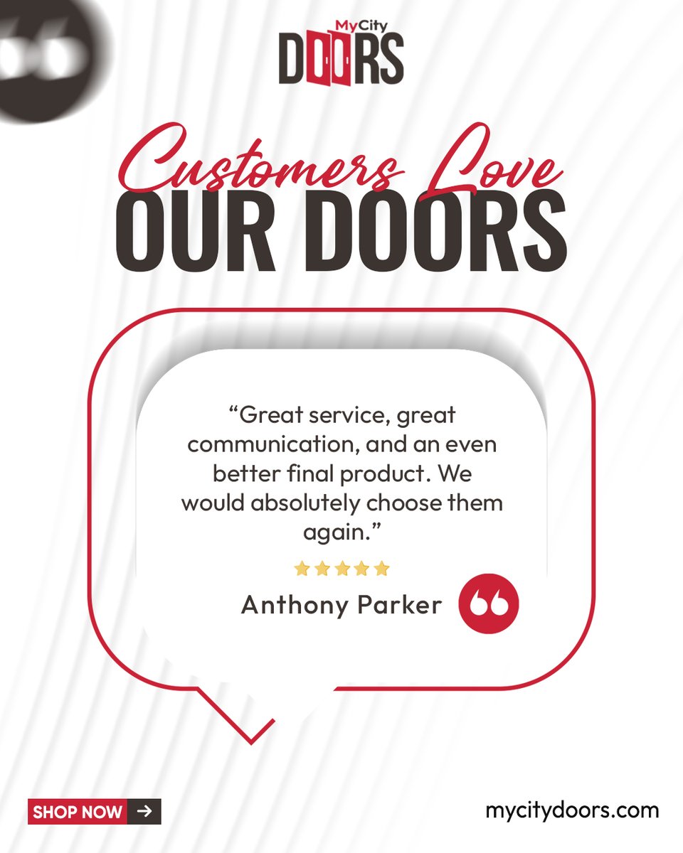 MyCityDoors's tweet image. These authentic reviews remind us why we’re passionate about transforming homes with Italian craftsmanship and modern elegance.

#CustomerReviews #EuropeanDesign #ModernDoors #HomeRenovation #QualityCraftsmanship
