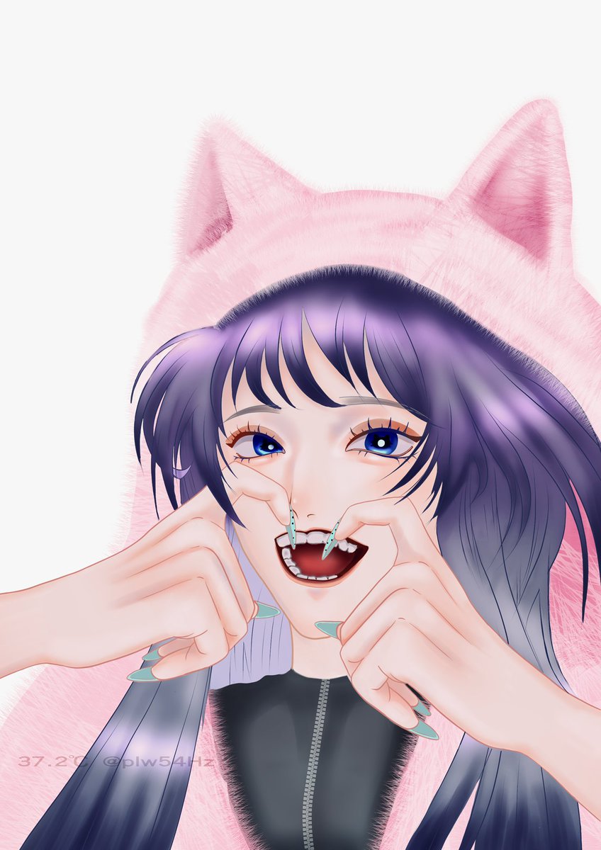 plw54Hz's tweet photo. 🐱🦷✨️ https://t.co/gcYOUSjWRk
