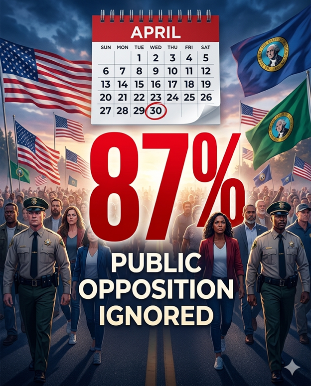 HELP!

87% public opposition in testimony, ignored.

This isn’t how representative government works.

Mark your calendar and join the fight at the 4/30 event, the day this law takes effect. Stand up for voter choice, elected sheriffs, and common-sense rule of law.

Bring friends.