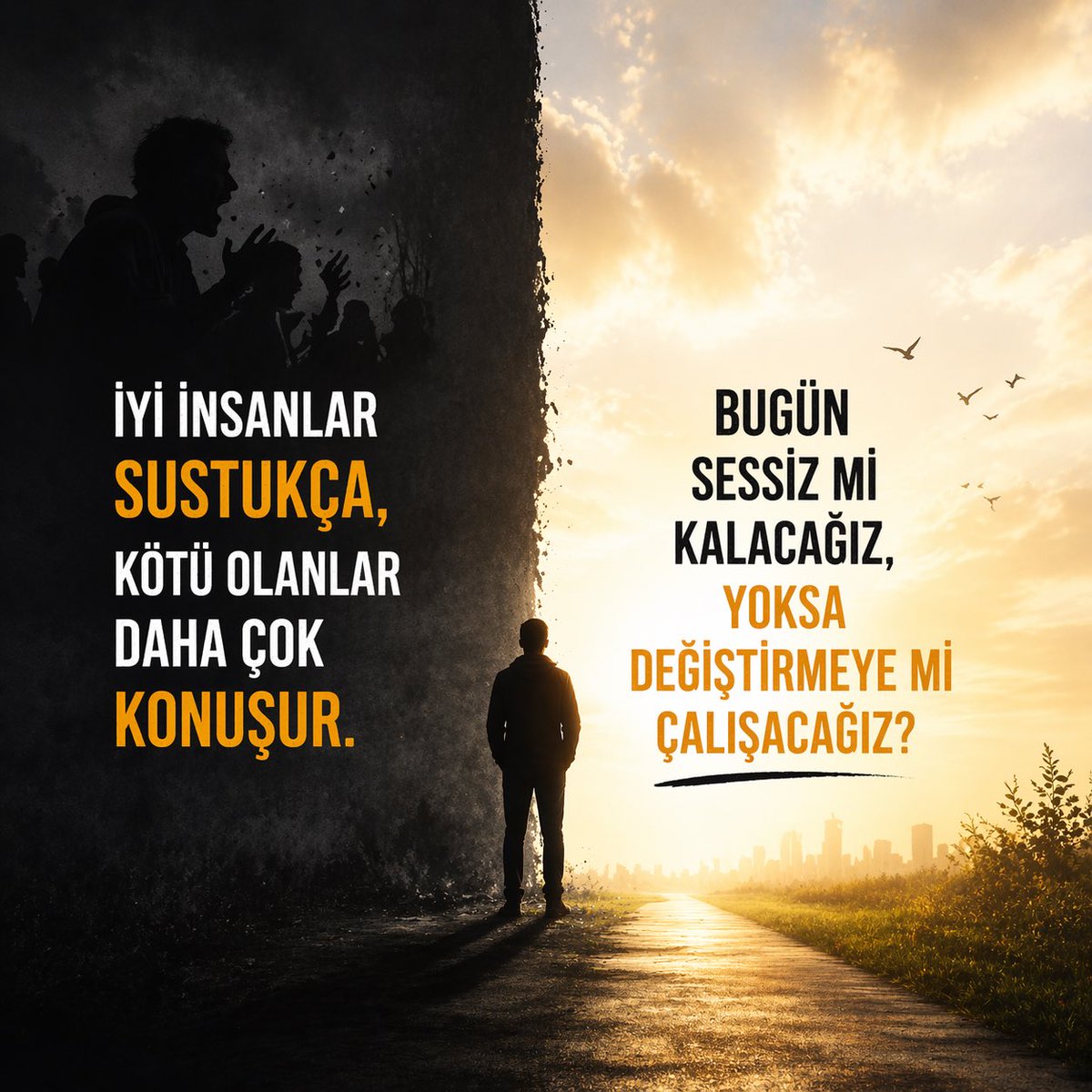 İyi insanlar sustukça, kötü olanlar daha çok konuşur.

Bugün hakikata göz yumar kulak tıkarsak eğer, yarın kötüye boyun eğmek zorunda kalırız.!!