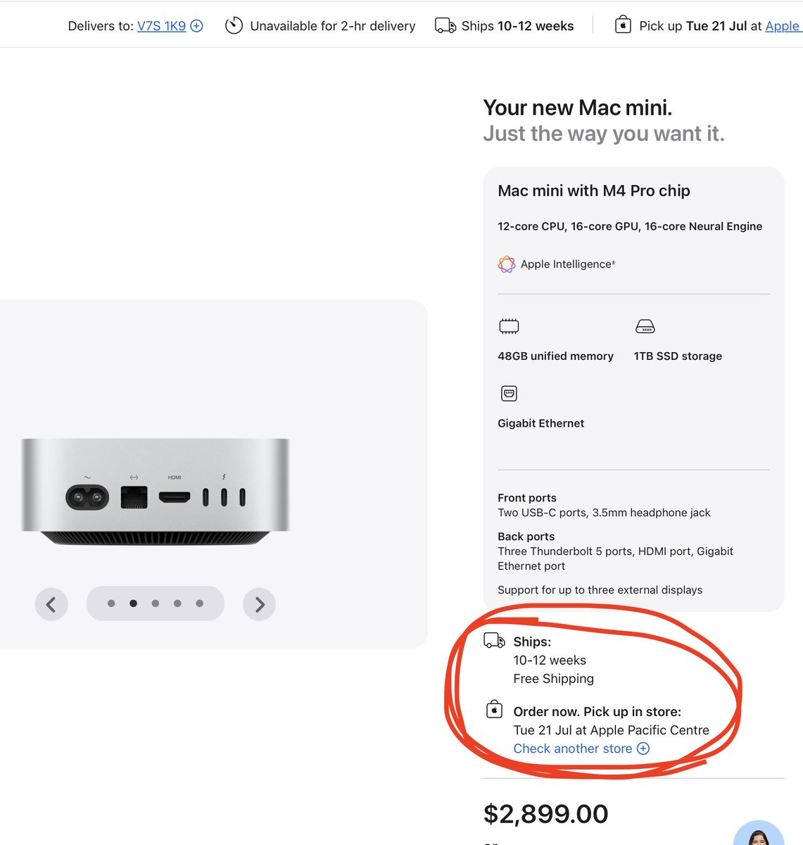 What’s going on? 👀
You have to wait 3 months for a Mac Mini <a href="/Apple/">Apple</a> and 5 months for a <a href="/Tesla/">Tesla</a> Y. 

Feels like the crisis has already started 😬