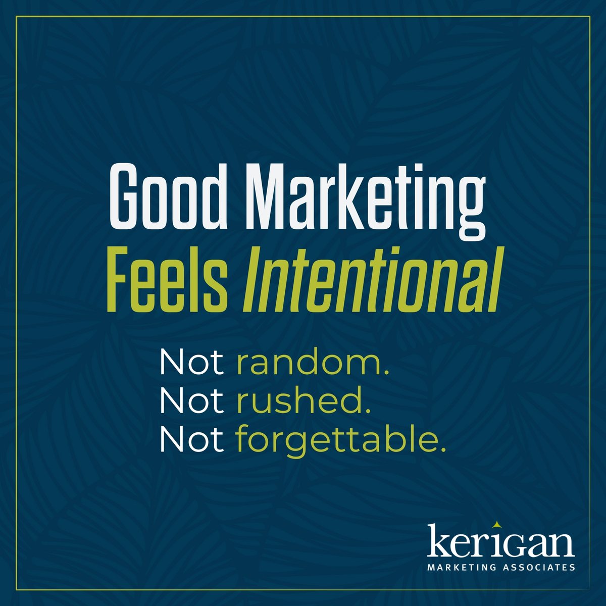 KeriganMktg's tweet image. Good marketing isn’t just seen—it’s planned. Strategy, consistency, and intentional choices make every piece work together.

#KMA #SeriousCreativity #Marketing #SocialMedia #Business #Branding #MarketingAgency