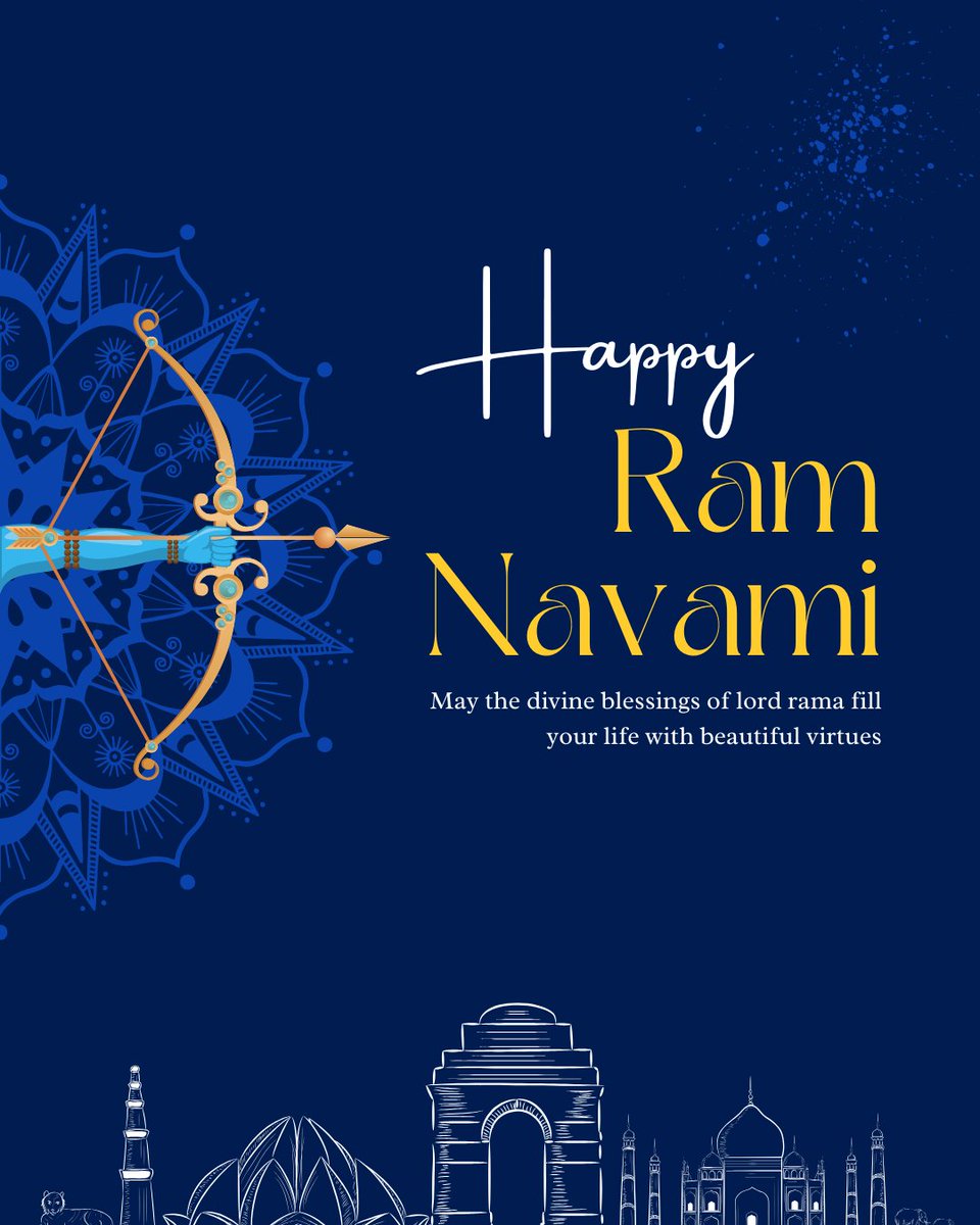 HedyEcho's tweet image. 🕉️🌸 Wishing You a Blessed Ram Navami! 🌸🕉️

This day celebrates the birth of Lord Rama, a symbol of righteousness, courage, and devotion. May his blessings bring peace, happiness, and prosperity to you and your loved ones. 🙏✨

Jai Shri Ram! 💛

#RamNavami #JaiShriRam #Blessing