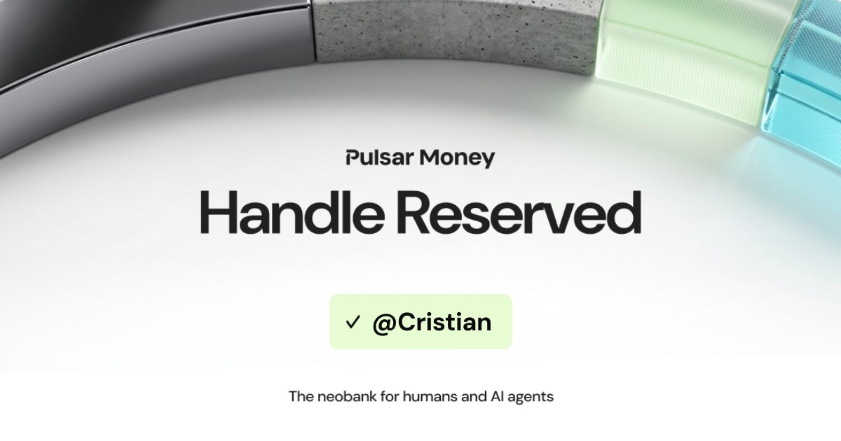 c3p3's tweet photo. I just reserved my @pulsarmoneyapp username! https://t.co/aFECqJtKiq https://t.co/djE8WtWCmS