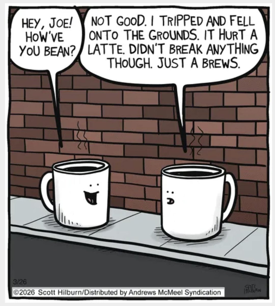 Emme_Klama's tweet image. Who's ready for some #Friday #Fun?

Wishing you a brew-tiful day! 

@tristan_dineen
@deanpb_author
@ANelsonLMPotter
@Quinnqueens
@Cat_Cavendish
@EatonKrone
@SWilkingHoran
@awlasky
@PaulaSlade
@Kellyrei007
@jgmacleodauthor
@joanne_paulson
@ninsthewriter
@JessScachetti 
@ionacrv