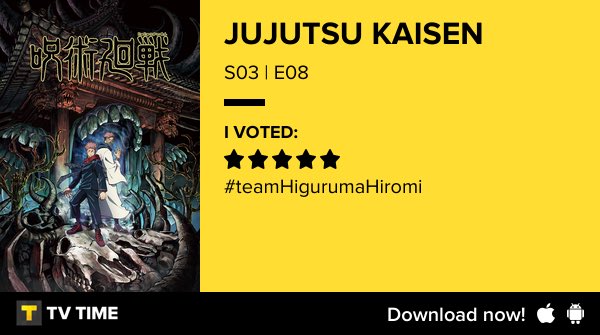 ياعمي هذا مو ججك ماصرت اشوفه شونين تقليدي نفس الموسمين الماضية، احس جيجي يكتب بشغف هالموسم وتنوع افكار مو طبيعي وفكرة لعبة الاعدام والمشعوذين الجدد والقدامى لوحدهم يمديك تسوي منهم مليون قصة