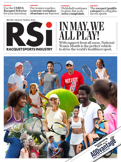rsimagazine's tweet image. The May 2026 issue of RSI Magazine has been published.  #industrynews #coaching #nationaltennismonth #research #pickleball #racquetselector #thebench #RacquetX #raisethebar #youthretailmarket #yourserve
Read ➡️ bit.ly/3OP6aW9