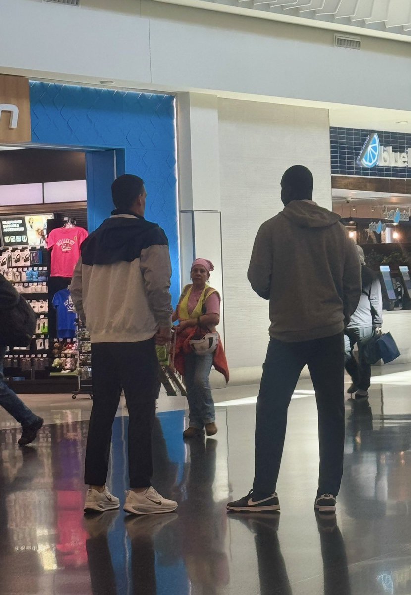 BREAKING:  Coach Jacobson is at the SLC airport to welcome a very important piece to the team’s transfer portal puzzle 👀 #aggiesalltheway